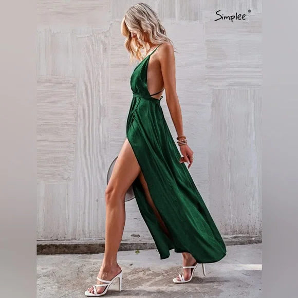 green emerald velvet dress Atria Style 6009 Green Fitted Low Back in Stretch Jersey with Sweetheart Prom Dress Large / Yellow main image 1